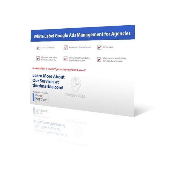 A white label google ads management for agencies poster