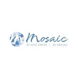 A logo for mosaic at west creek by hhhunt