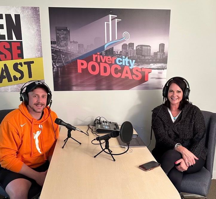 river city podcast in studio with boys to men mentoring