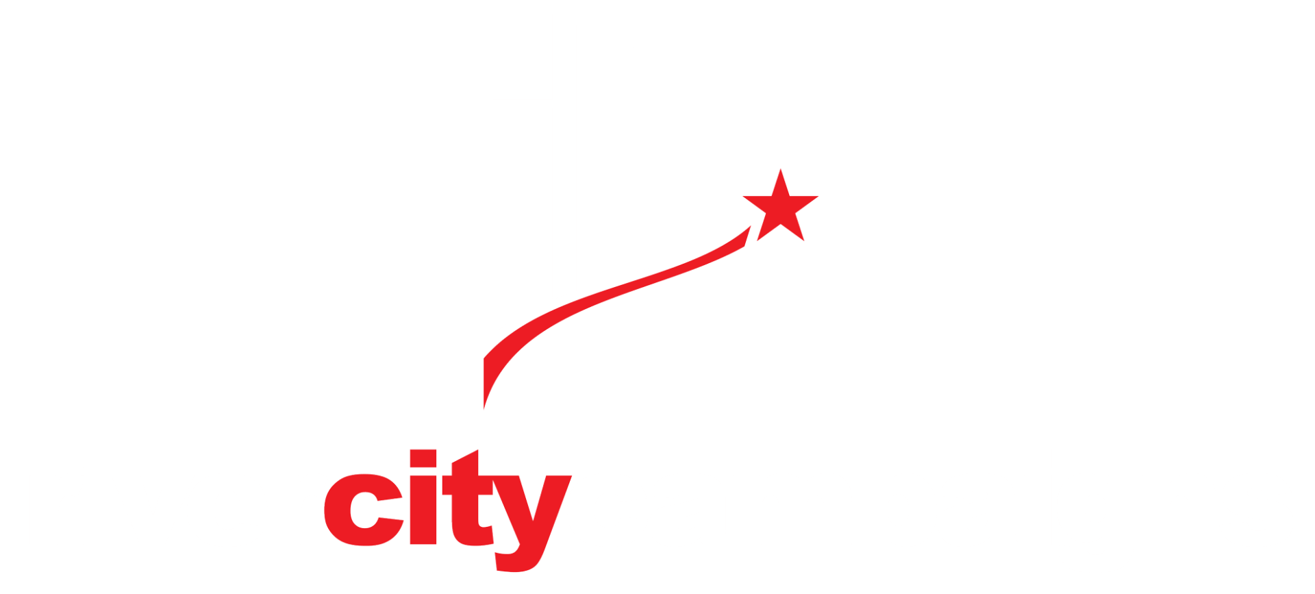 A logo for river city campaigns with a red star on a white background.