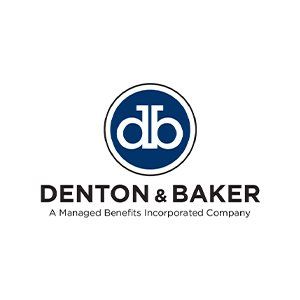 The logo for denton & baker is a managed benefits incorporated company.