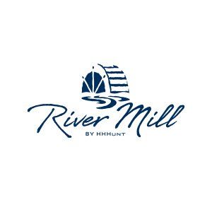 The logo for river mill by hhhunt has a sailboat on it.