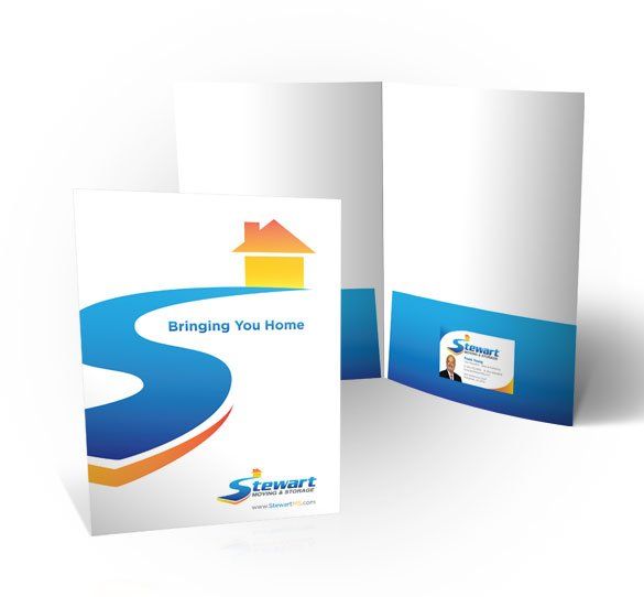 Stewart Moving and Storage pocket folders
