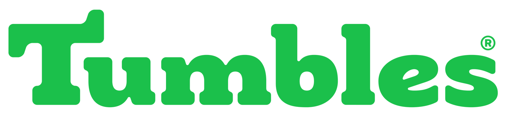 tumbles logo green