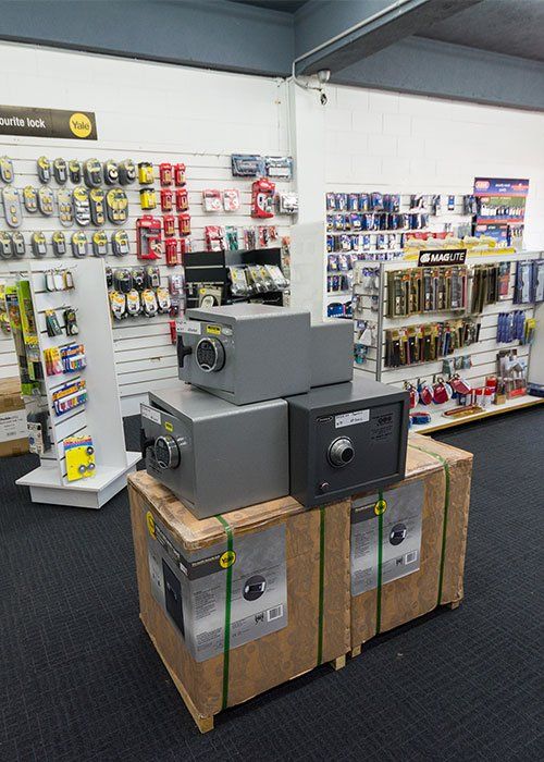 Display of Safes and Keys — Darwin Locksmiths & Hardware in Stuart Park NT Display of Safes and Keys — Darwin Locksmiths & Hardware in Stuart Park NT