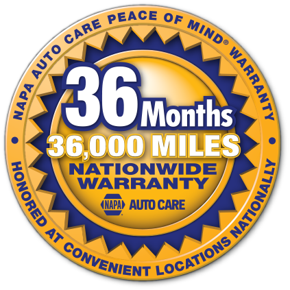 NAPA 36/36 Warranty | Lakeview Automotive