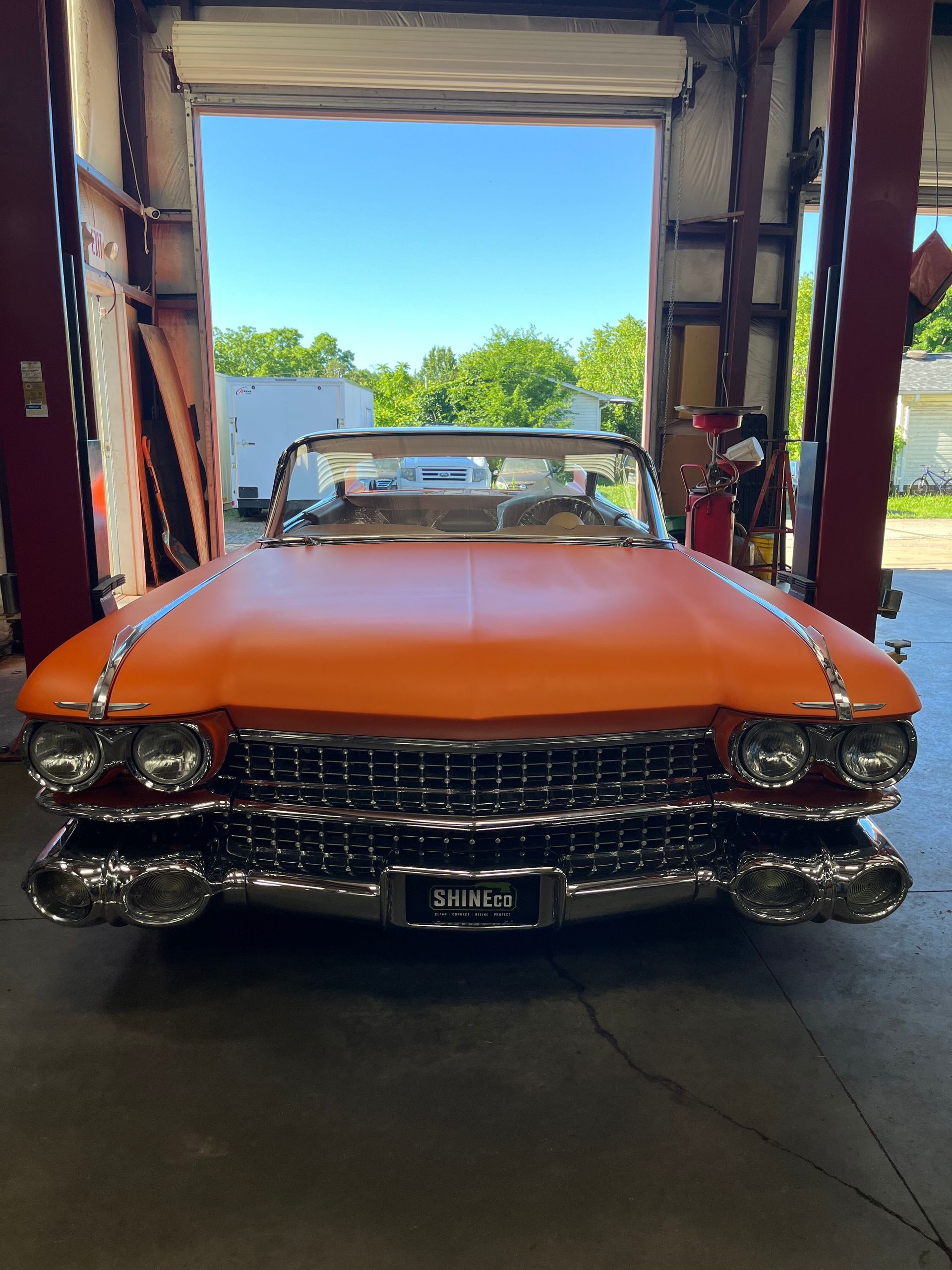 Classic car in shop | Lakeview Automotive