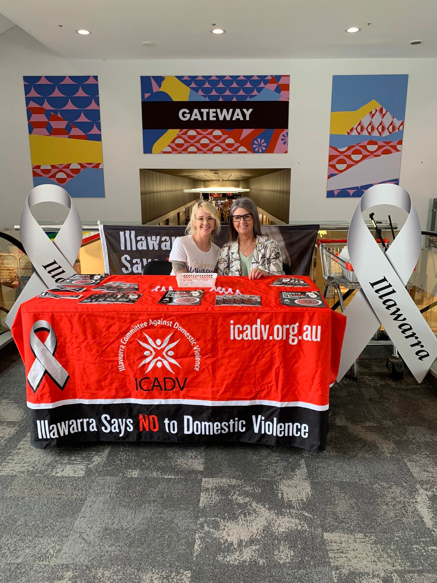 Two women at a table with a 