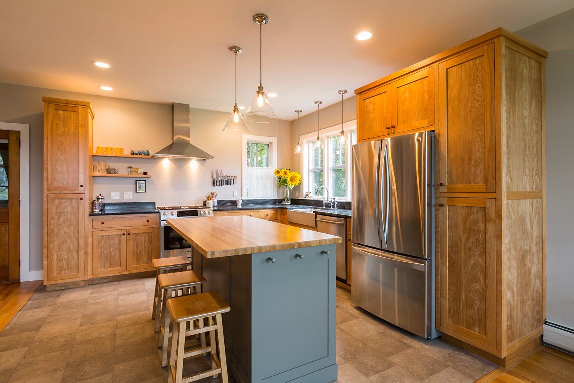 Red Birch Shaker Style Custom Kitchen