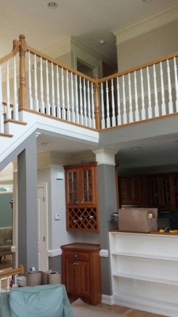 Freshly Painted walls and stairs-Painters in Jarrettsville, MD