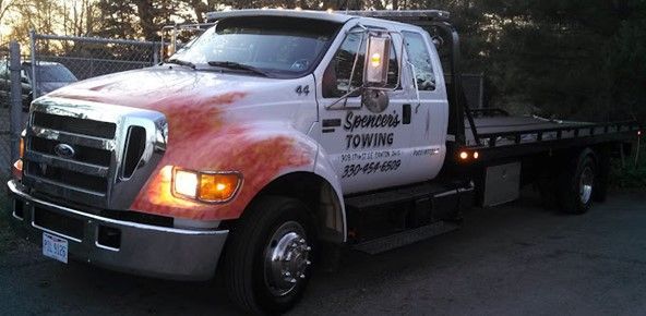 Tow Truck with Towing Word on it – Canton, OH – Mike Spencer Towing