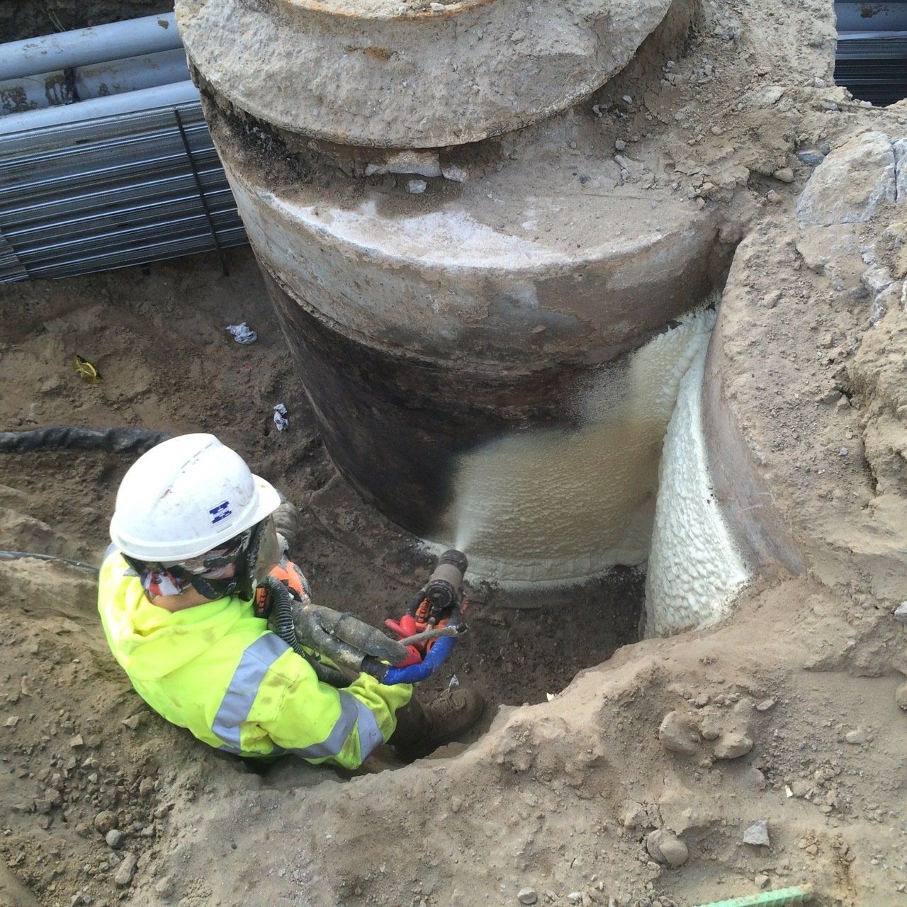 Infrastructure Repair Spray Foam