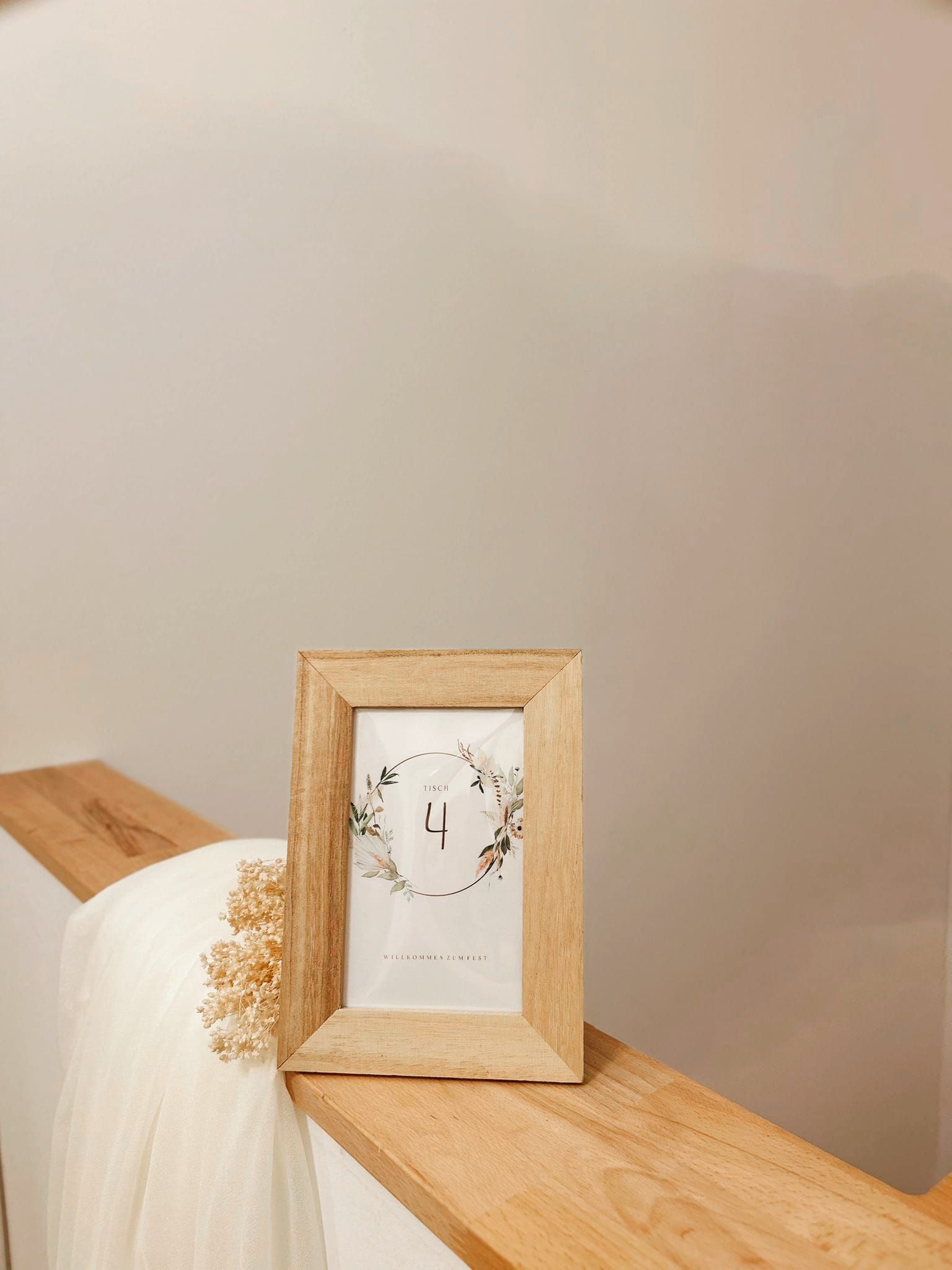 Tischnummern Rahmen