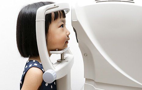 Little Girl Getting Her Eyes Checked — Culver City, CA — Friedman Optometry