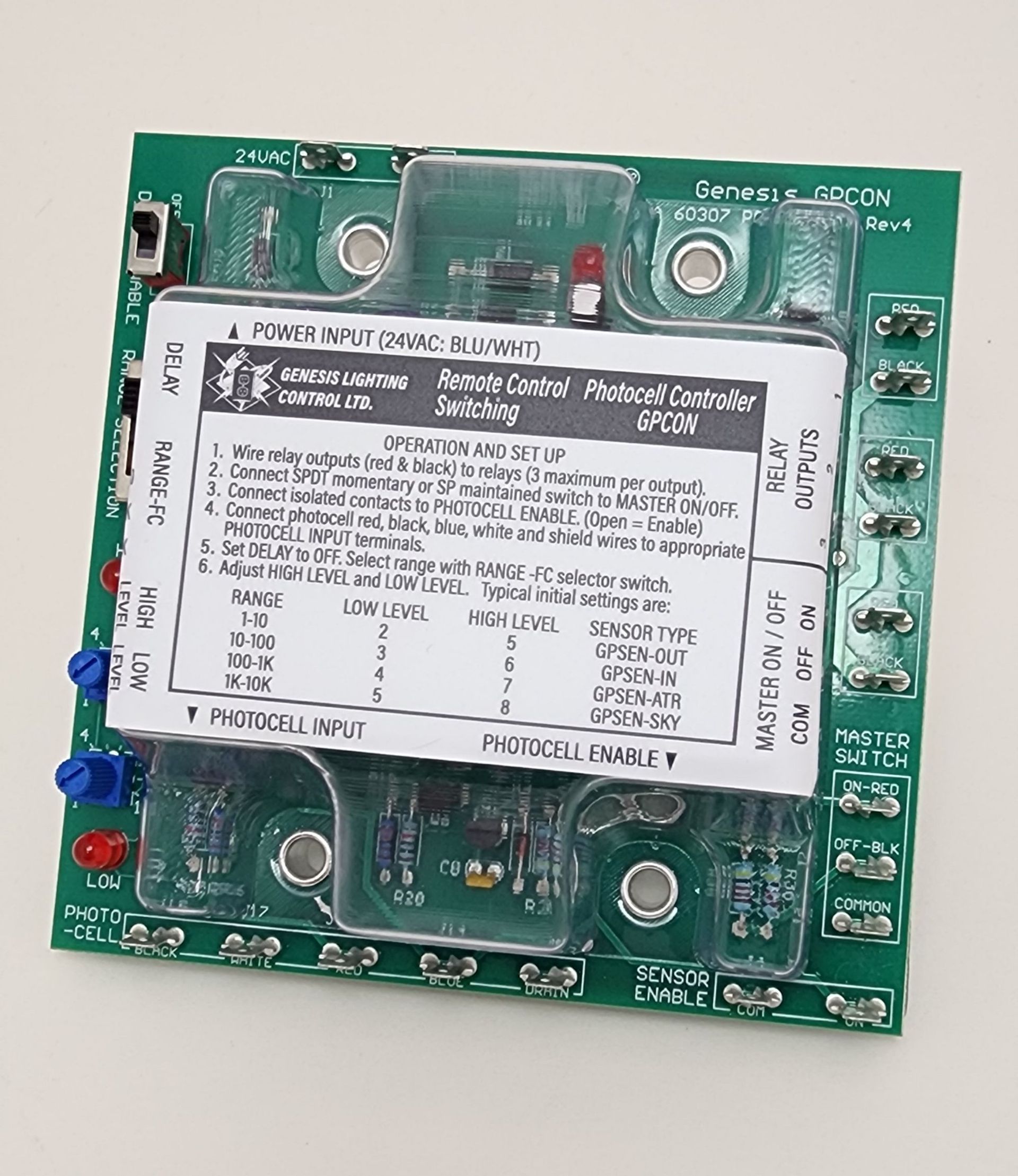 A close up of a circuit board with a label on it