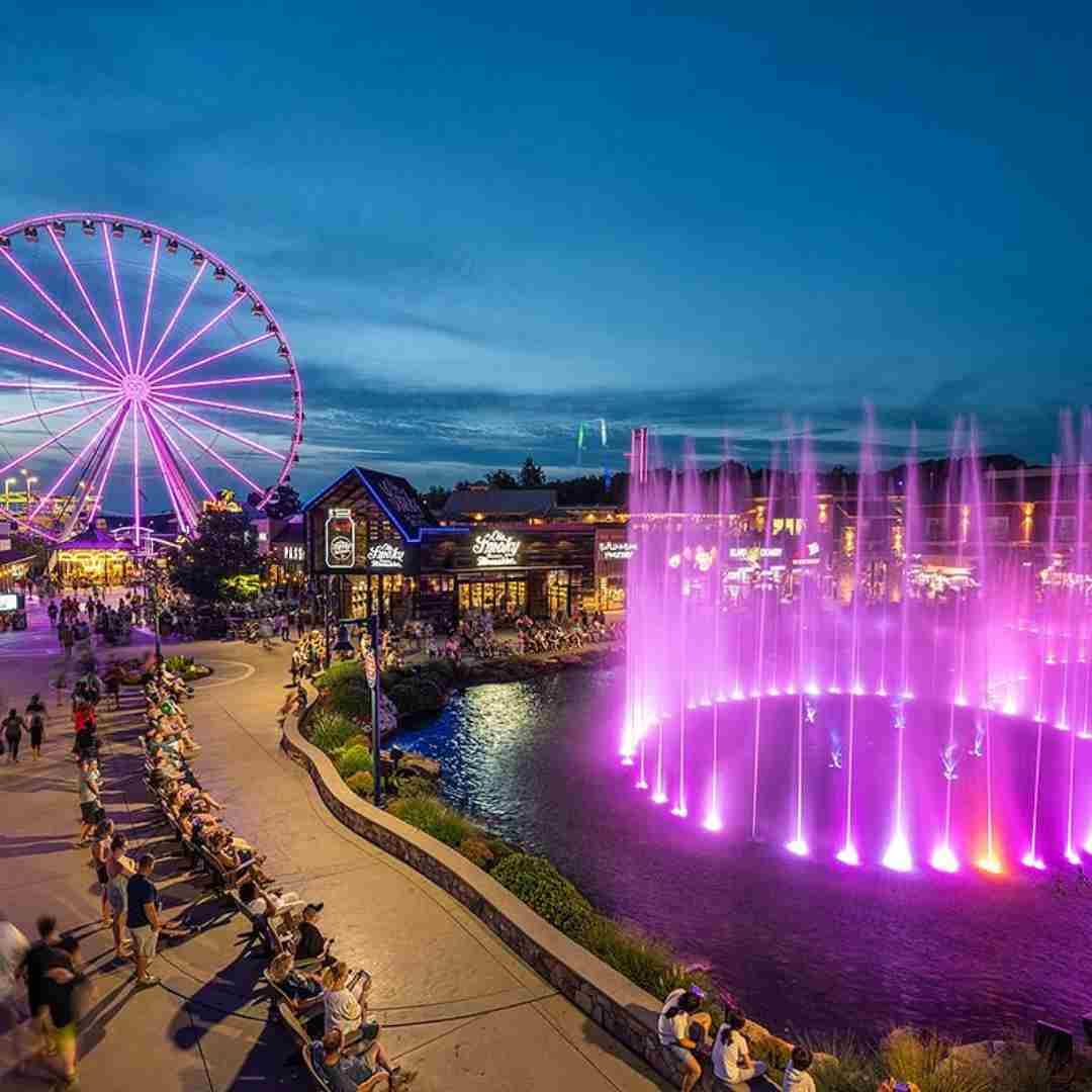 Dollywood's Island theme park featuring vibrant attractions and rides