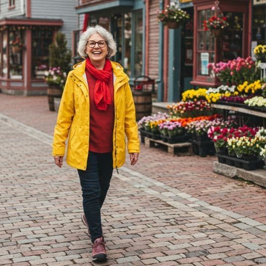 Female senior solo traveller with CosmoVista Tours