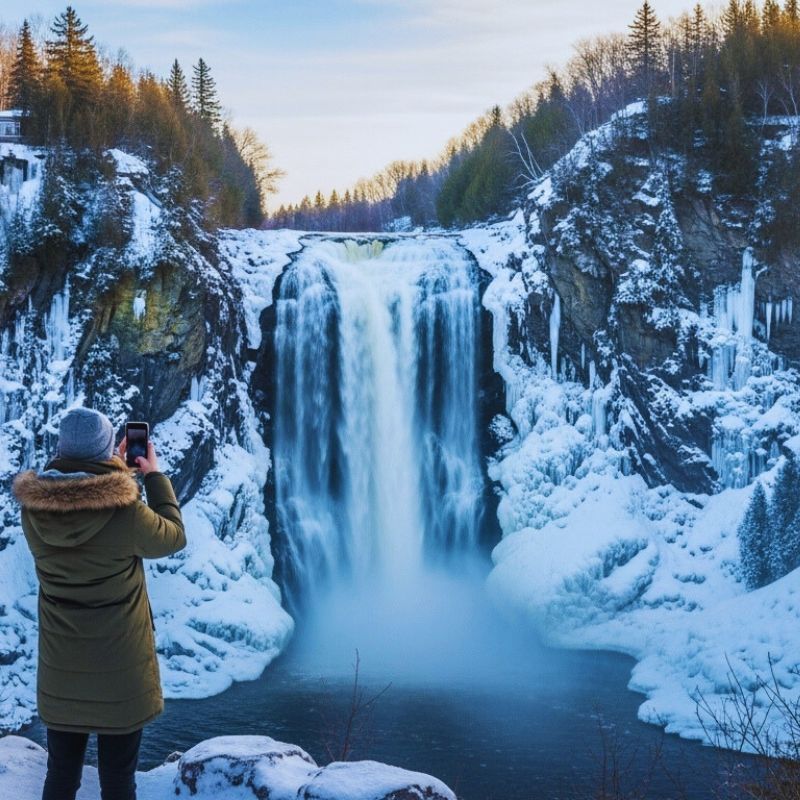 Hotel Frontenac in February, Quebec City,