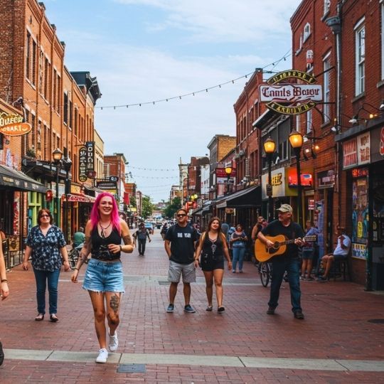 Nashville-people are having a good time.