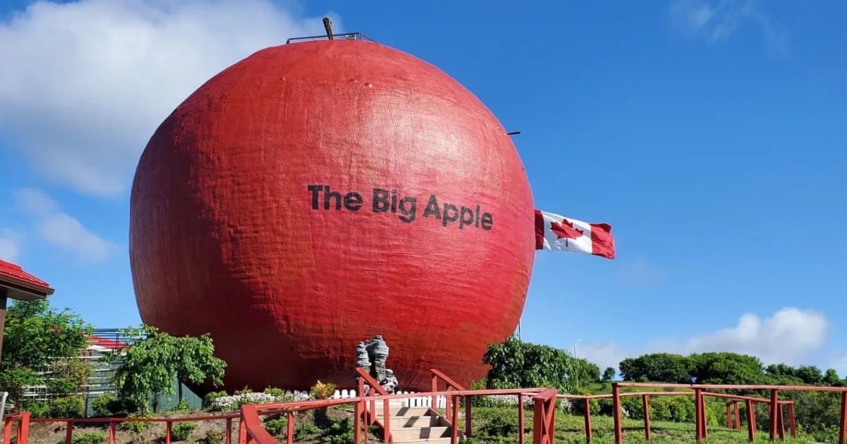 The Big Apple, popular bus stop