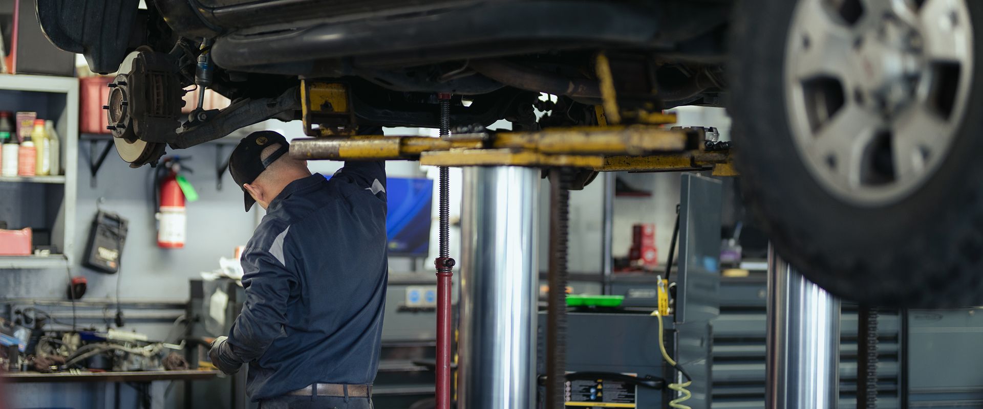 Man Working on a car | Larsen Automotive Inc