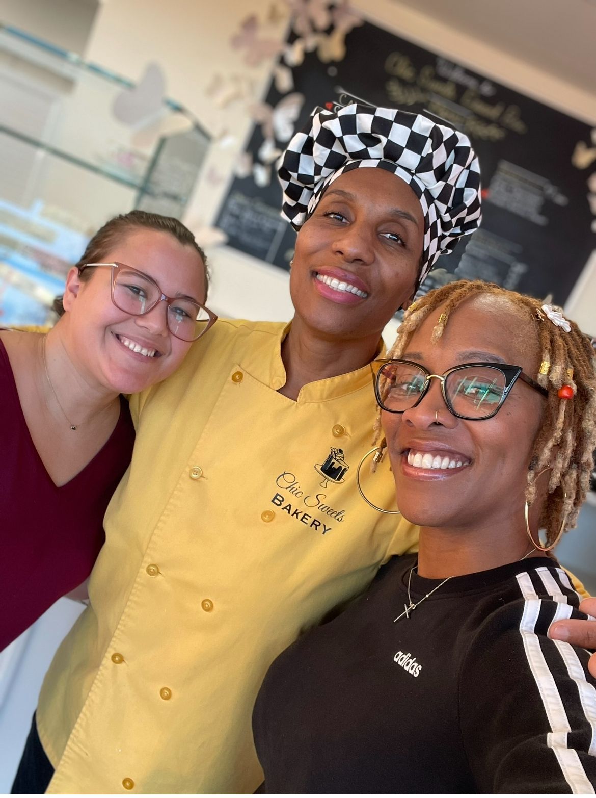 Pastry Chef and Owner, Heather Davis 
and good friends