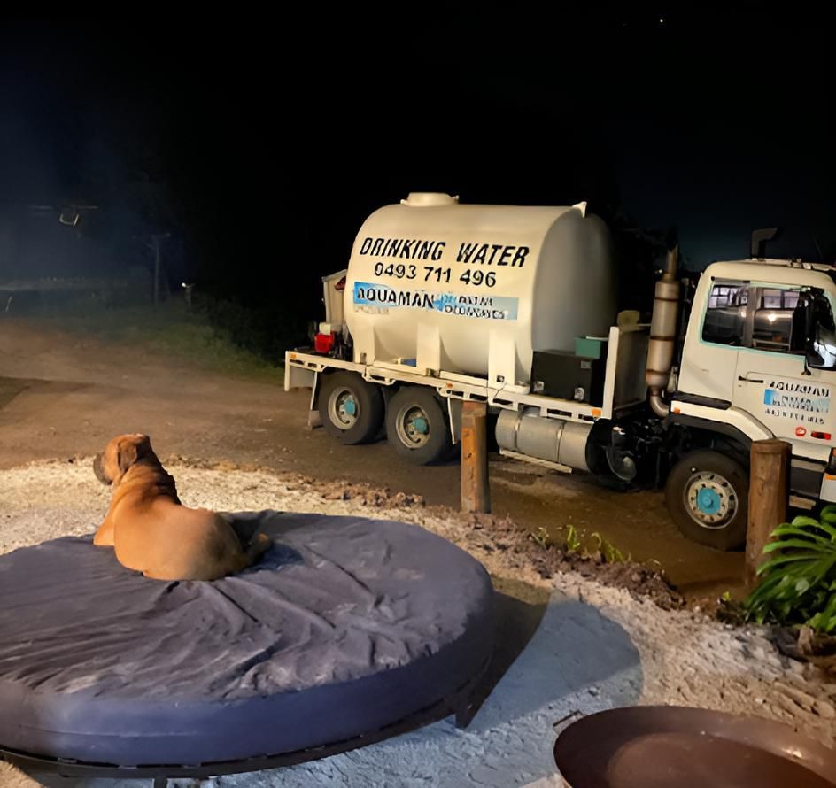A Truck That Says Drinking Water On The Side Of It — Aquaman Watàr Deliveries In Beerwah, QLD