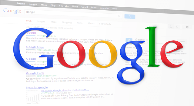 a google search page is displayed on a computer screen