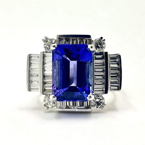 Sapphire and diamond ring at Gold Galore Diamond Center in Hudson, FL.