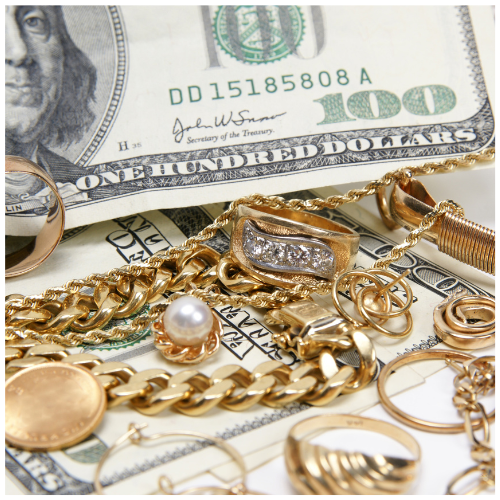 Coins, jewelry and gold for cash at Gold Galore Jewelry