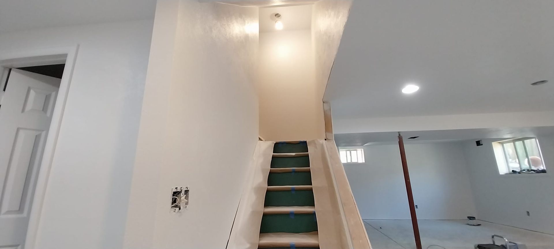 A staircase leading up to the second floor of a house.