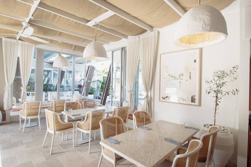 A Living Room With White and Beige Furniture— Artizen Curtains in Mooloolaba, QLD