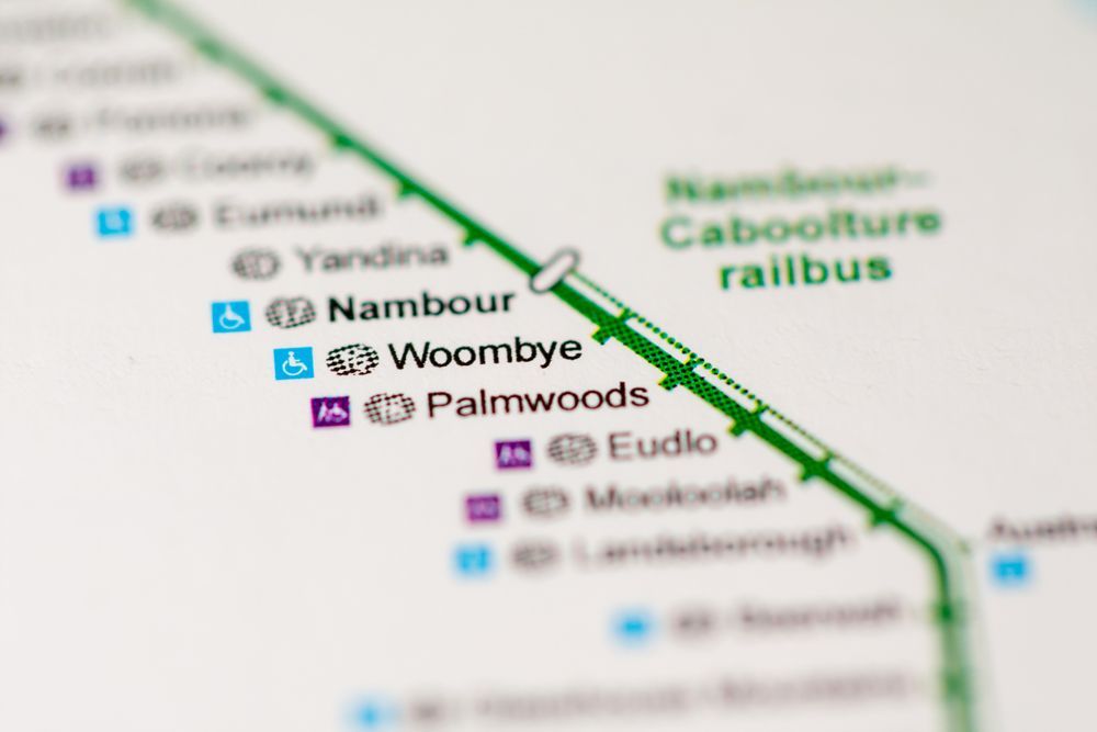 A Close up Of a Map Showing the Location of Palmwoods — Artizen Curtains in Palmwoods, QLD
