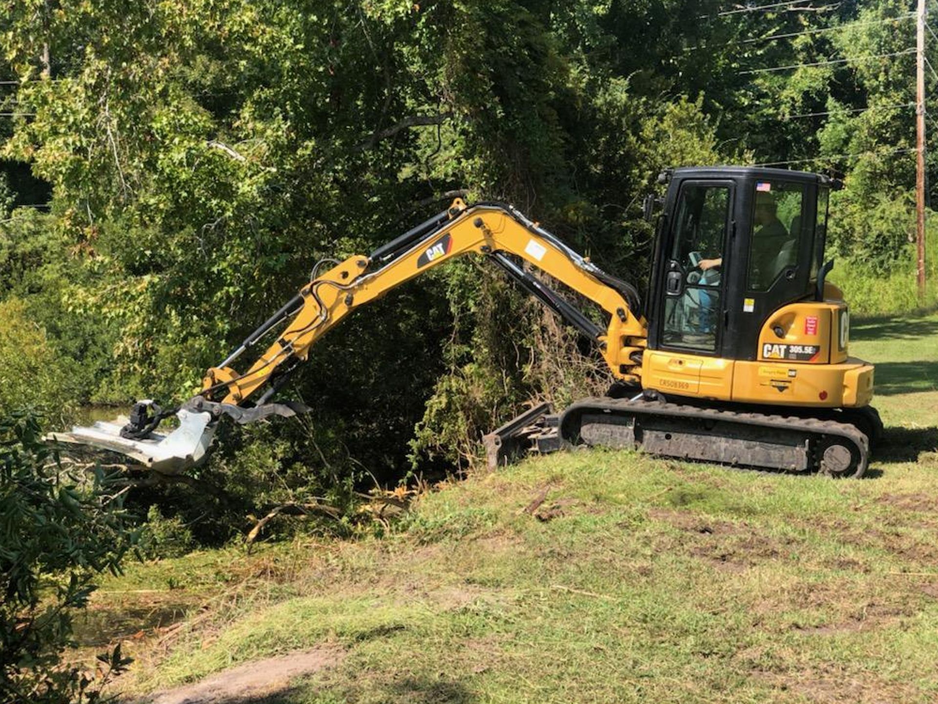 Excavator Brush Mowing Kinston & Raleigh, NC H & I Excavating, LLC