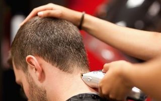 Male having a haircut — Hair cut at Altoona, PA