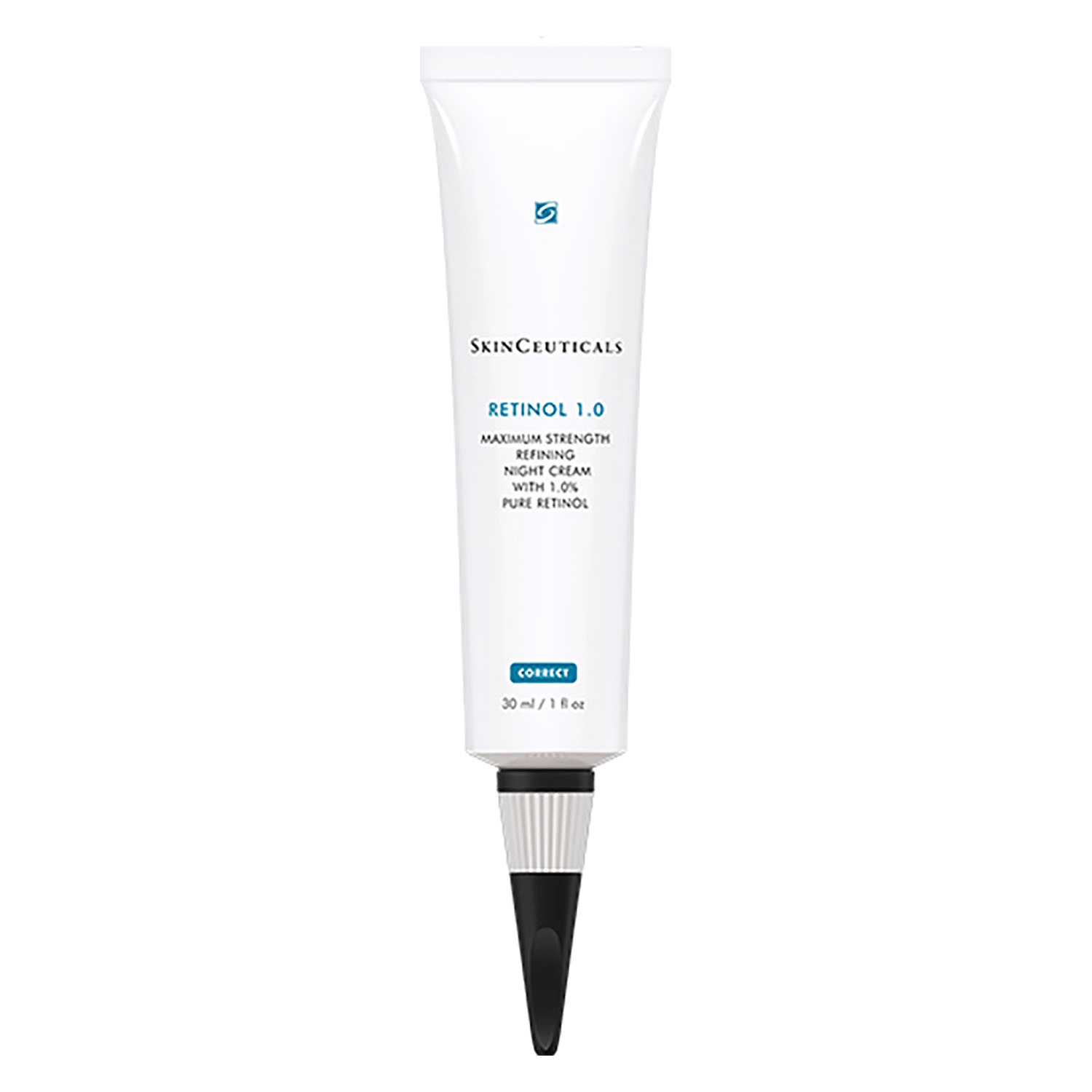 A tube of skinceuticals retinol 1.6 on a white background.