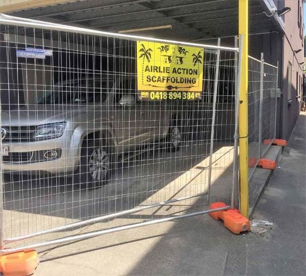 Temporary Fence On Construction Site— Airlie Action Scaffolding gallery in Arlie Beach, QLD