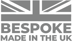 A logo that says bespoke made in the uk