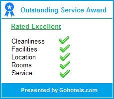 Island Beach Resort Gold Coast has received an Outstanding Service Award from Gohotels.com