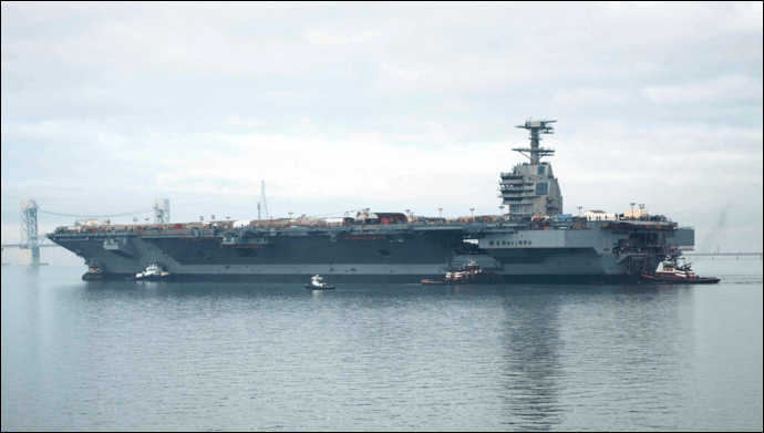 USS Gerald R Ford Equipped with Chart Qdrive Cryocooler and RIX Industries Compressor Technology