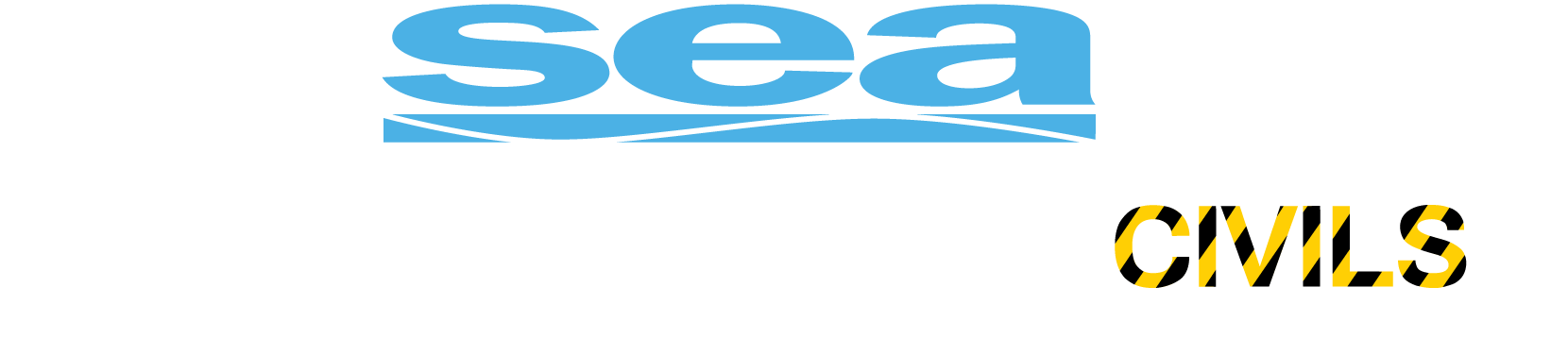 A blue and yellow logo for SeaWork commercial marine exhibition on a blue background.