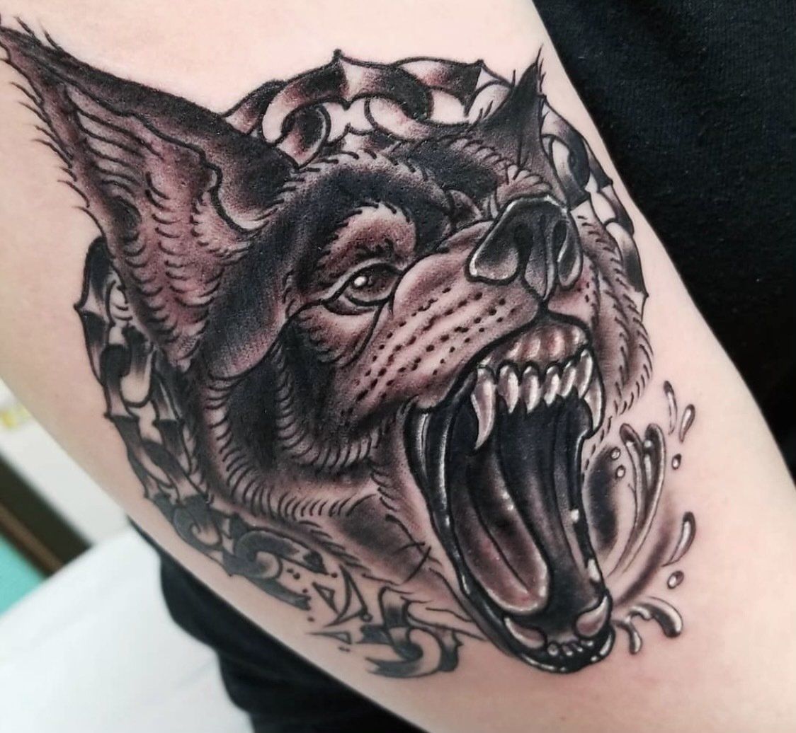 Angry dog — Little Rock, AR — Seventh Street Tattoos & Piercing