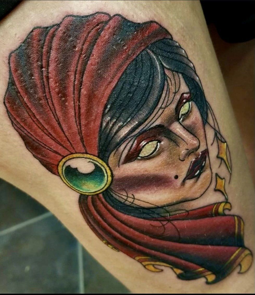 Woman with white eyes — Little Rock, AR — Seventh Street Tattoos & Piercing