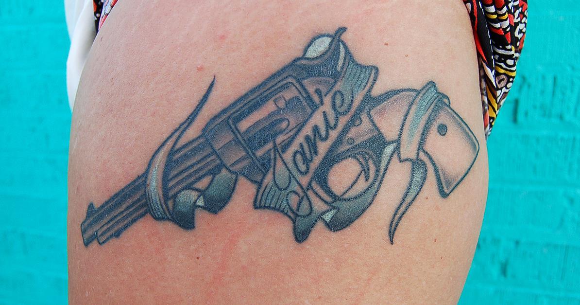 Revolver tattoo — Little Rock, AR — Seventh Street Tattoos & Piercing