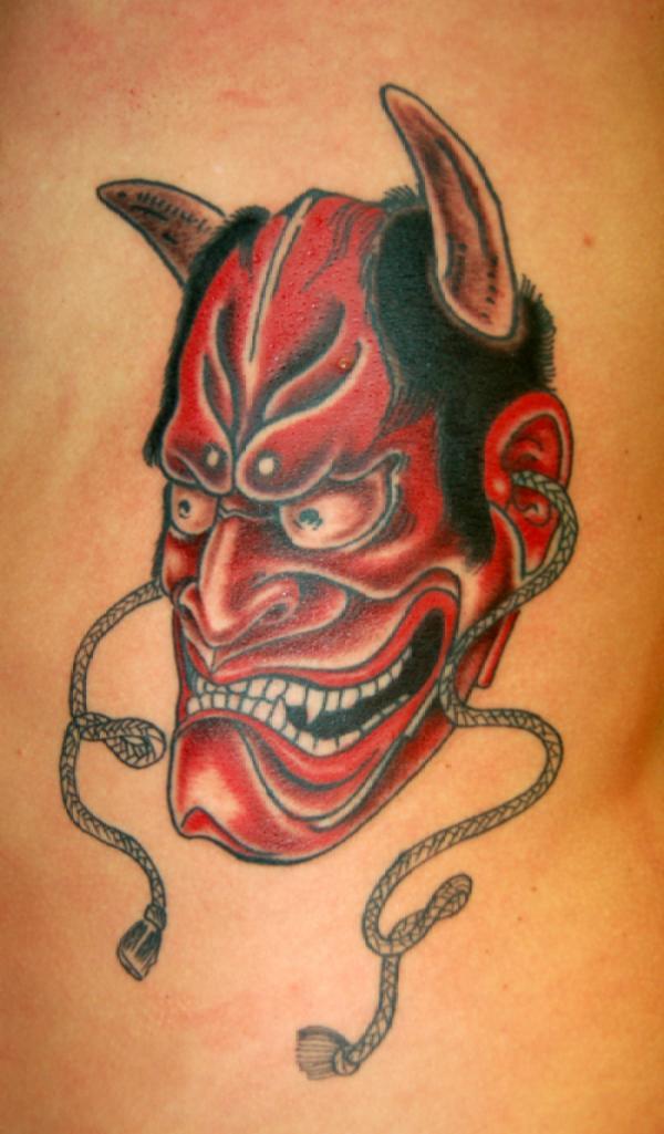 Oni head tattoo — Little Rock, AR — Seventh Street Tattoos & Piercing