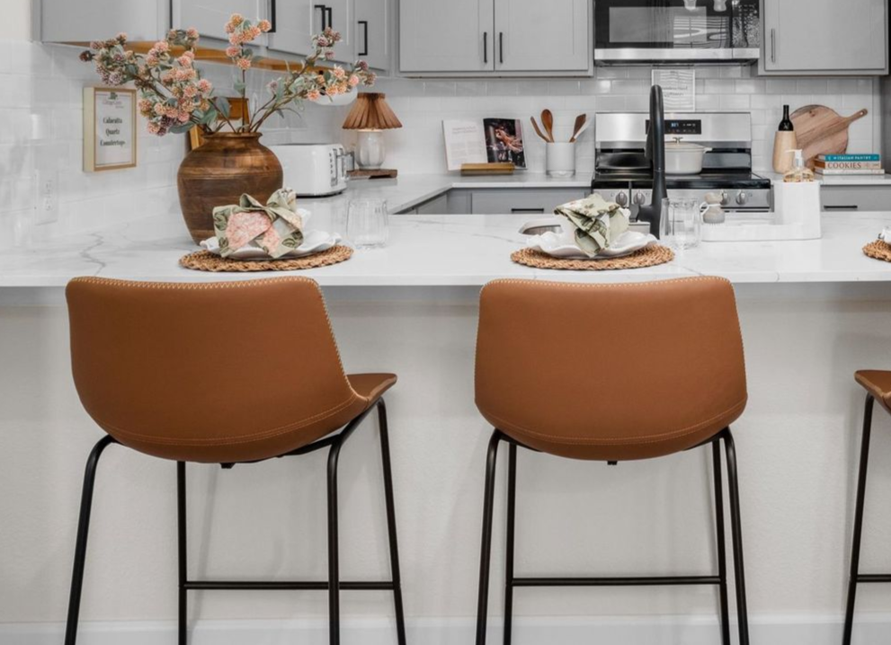 Open-concept kitchen in Baytown TX cottage-style home