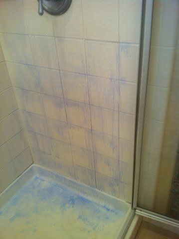 grout and tile before