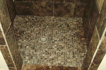 bathroom stall tile floor
