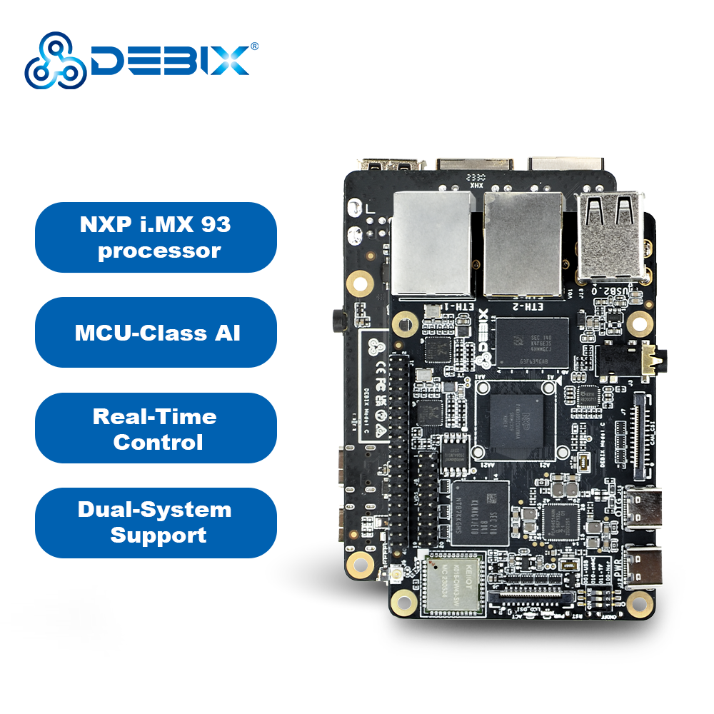 Debix Model C Imx93 Real-Time Cortex-M33 Core Smart Robotica Control Development Board