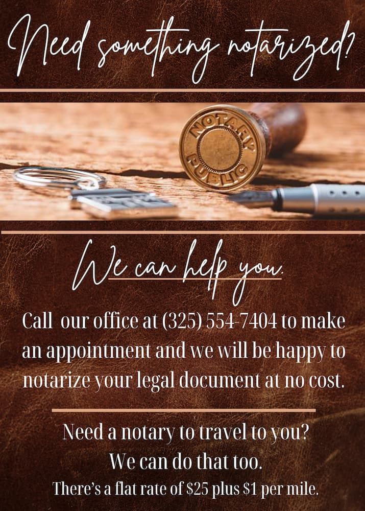 A poster that says `` need something notary ? we can help you ''
